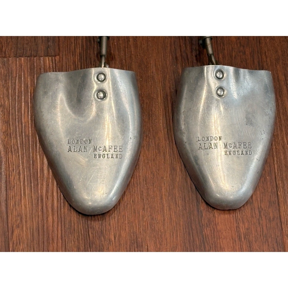Vintage London Alan McAfee Aluminum Shoe Trees Inserts Made In England 7 X 8 M - Picture 3 of 16